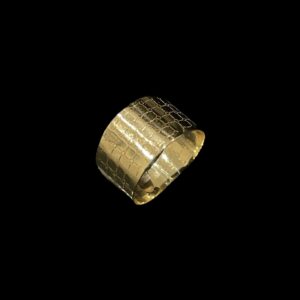 Bague Large Quadrillée